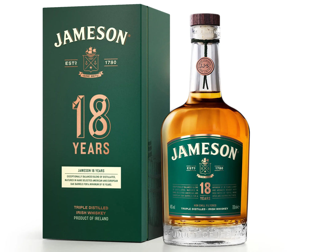 JAMESON 18 YEAR OLD IRISH WHISKEY
