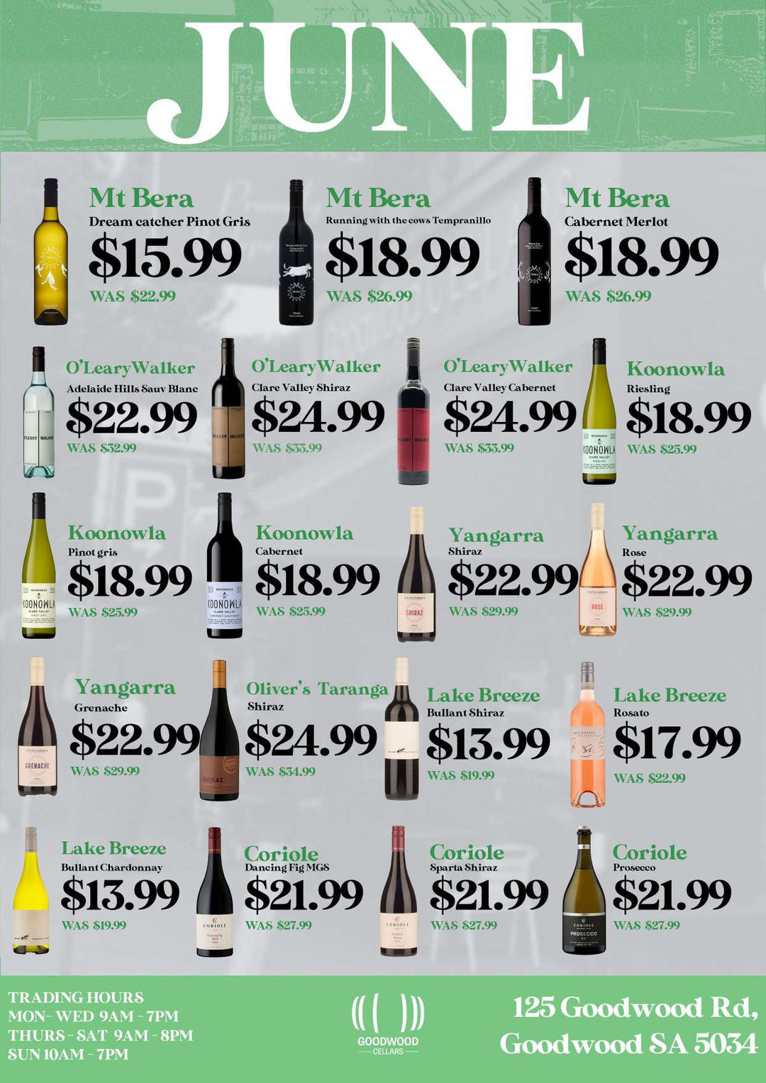 JUNE SPECIALS