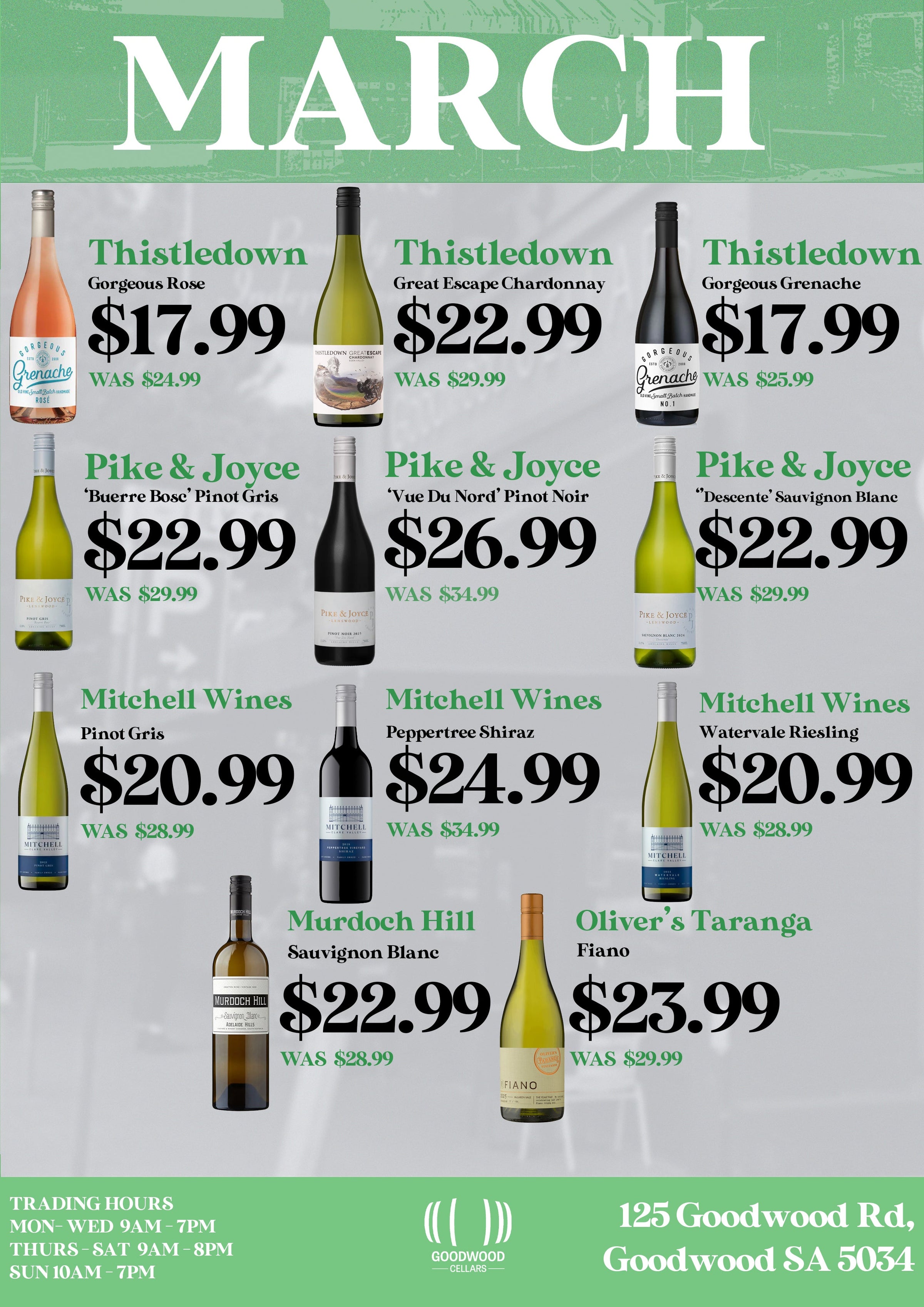 MARCH SPECIALS