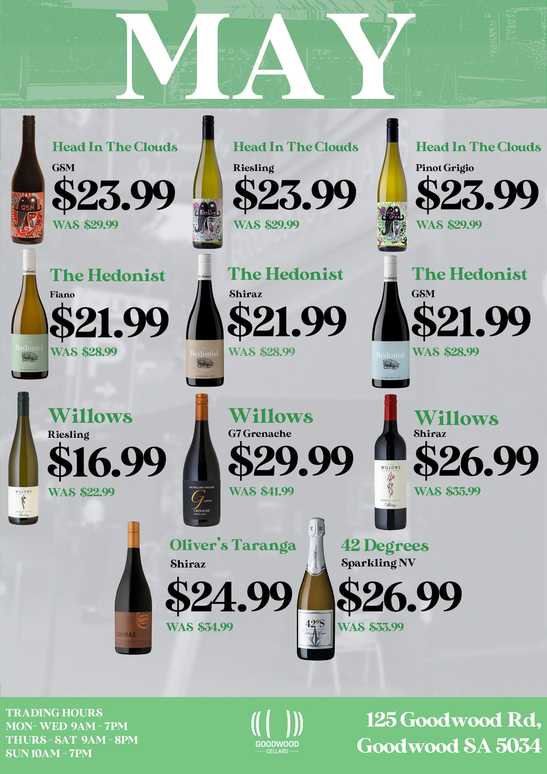 MAY SPECIALS