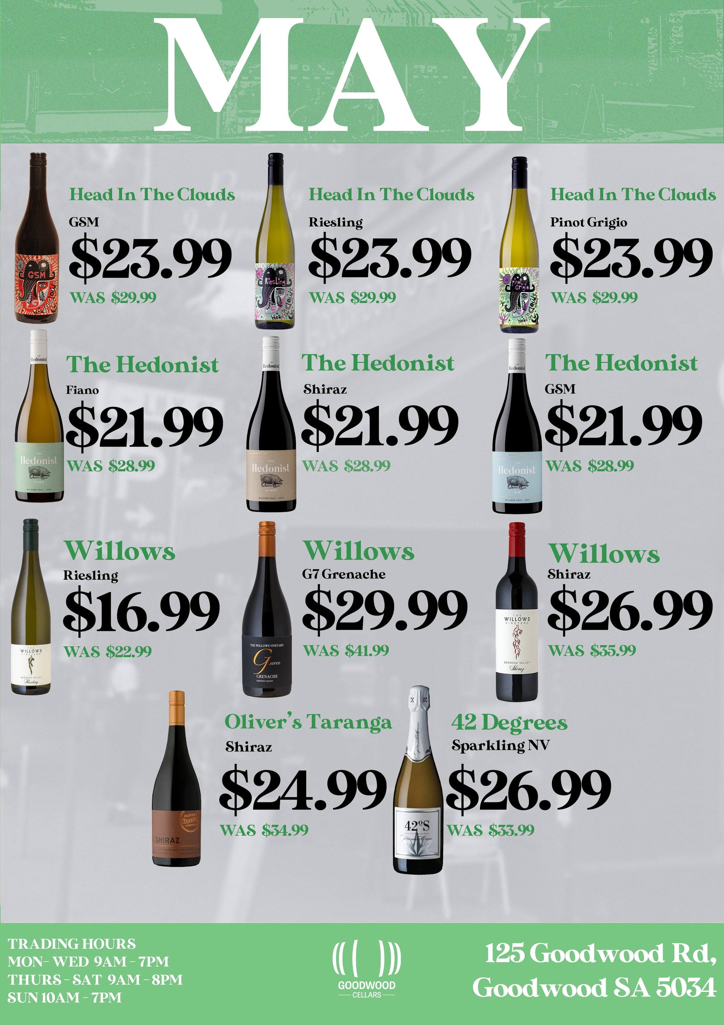 MAY SPECIALS