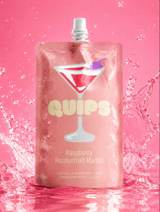 QUIPS RASPEBERRY PASSIONFRUIT MARTINI 4 PACK