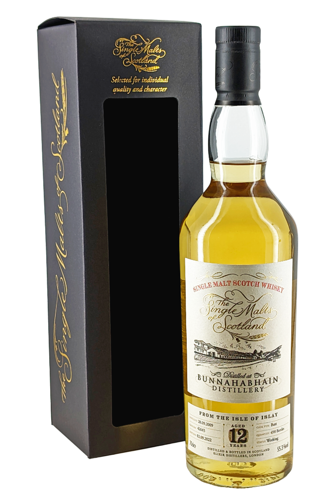 SINGLE MALTS OF SCOTLAND BUNNAHABHAIN 2009 55.3%