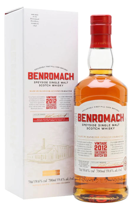 2012 Benromach Batch 3 Cask Strength Single Malt Scotch Whisky (700ml)